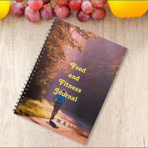 Cahier personnalisé de nourriture et de forme phys