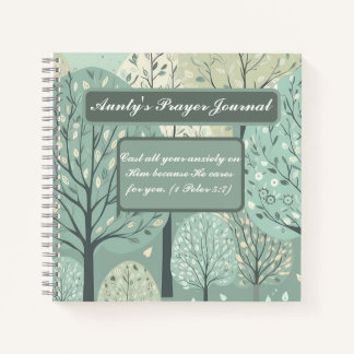 Cahier Personnalisé - Forêt Pastel Vert