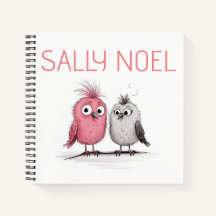 Cahier personnalisé mignon et coloré