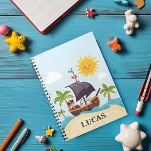 Cahier personnalisé pour enfants Ahoy Matey Bateau