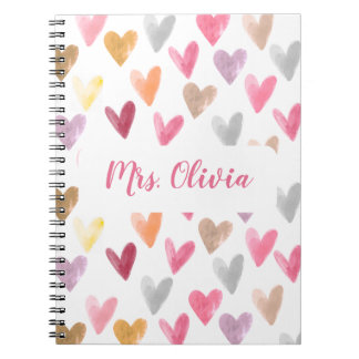 Cahier personnalisé pour enseignant cadeau mignon