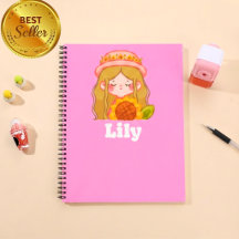 Cahier personnalisé pour filles