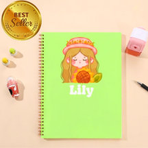 Cahier personnalisé pour filles