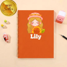 Cahier personnalisé pour filles