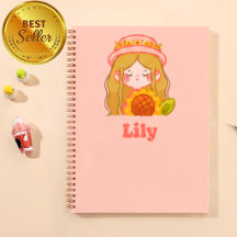 Cahier personnalisé pour filles