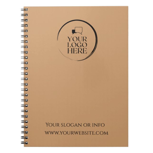 Cahier personnalisé pour la promotion des entrepri (Devant)