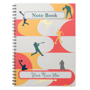 Cahier Personnalisé Rétro Coloré Multi-Sport en Si