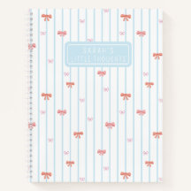 Cahier personnalisé Souvenirs de ruban doux