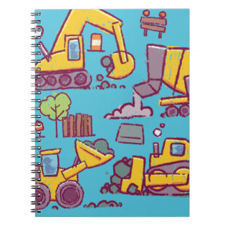 Cahier photo spirale à thème de construction pour 