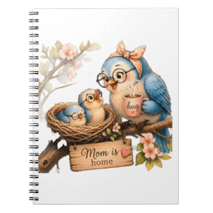 Cahier photo spirale oiseau mignon idée cadeau mam