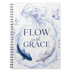 Cahier Poisson Koi Fleurir Avec Grâce