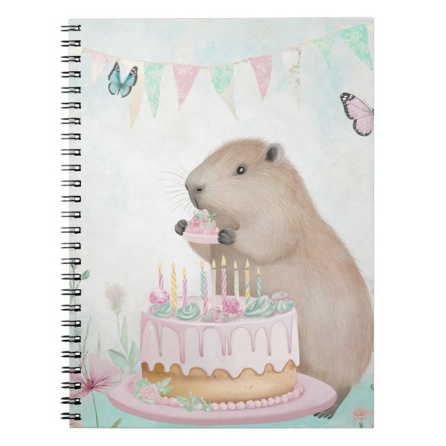 Cahier pour enfants Capybara Cakefest (Devant)