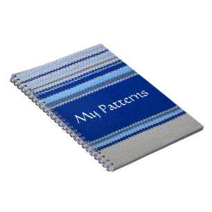 Cahier - Rayures bleues et blanches