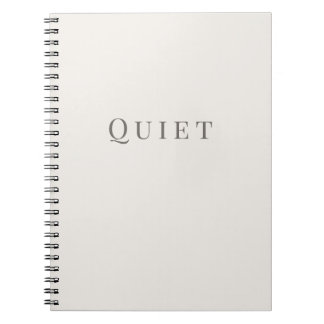 Cahier silencieux – Typographie minimale