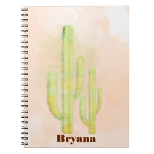 Cahier Simple Cactus à l'Aquarelle Sud-Ouest