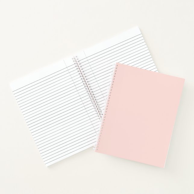 Cahier spiral rose (Intérieur)