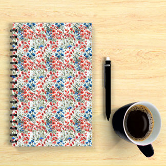 Cahier Spirale Aquarelle Fleur Sauvage Coquelicot 