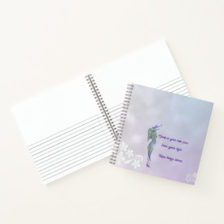 Cahier spiralé au calme raffiné