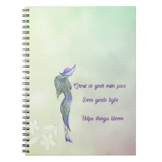 Cahier spiralé calme raffiné