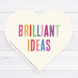 Cahier Spirale Cœur Idées Brillantes