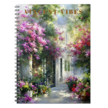 Cahier spiralé de jardin de style Vintage Vincent