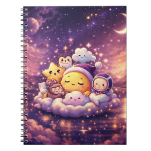 Cahier Spirale des Amis de la Lune Endormis Mignon