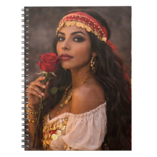 cahier spiralé femme gitane