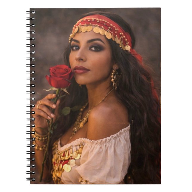 cahier spiralé femme gitane  (Devant)