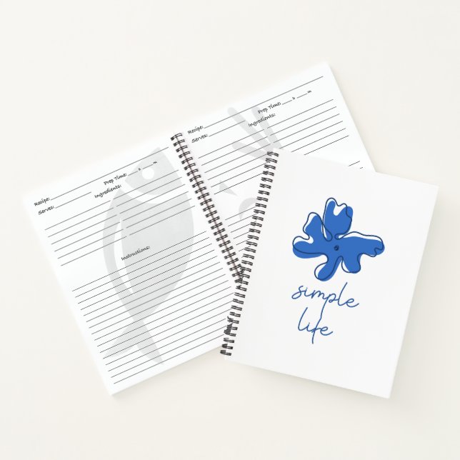 Cahier spiralé minimalisme vie simple (Intérieur)