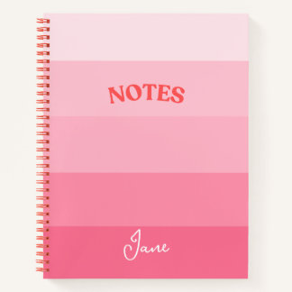 Cahier spiralé personnalisé avec blocs de couleur