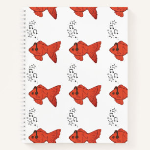 Cahier Spirale Poisson Mignon Journal Poisson Roug