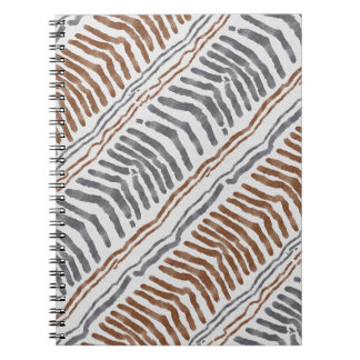 Cahier spiralé tribal bohème rayé