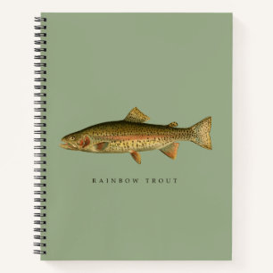 Cahier Spirale Vert Sauge Truite Arc-en-ciel