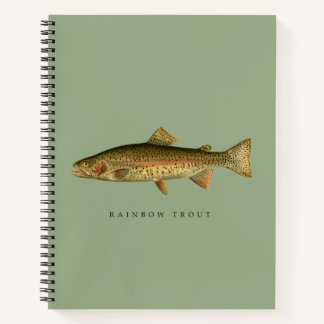 Cahier Spirale Vert Sauge Truite Arc-en-ciel