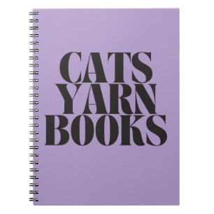 Cahier Spirale Violet Livres de Fils de Chats