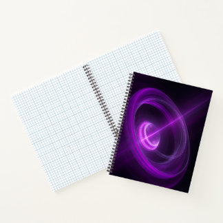 Cahier spiralé Vortex d'énergie violette