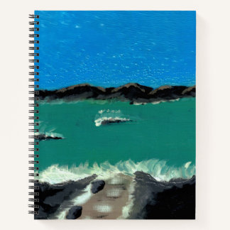 Cahier spiralé vue sur l'océan