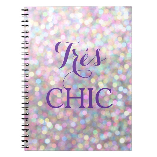 Cahier très chic scintillant (Devant)