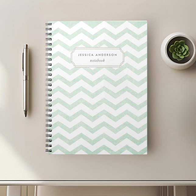Cahier Vert Menthe Moderne (Créateur téléchargé)