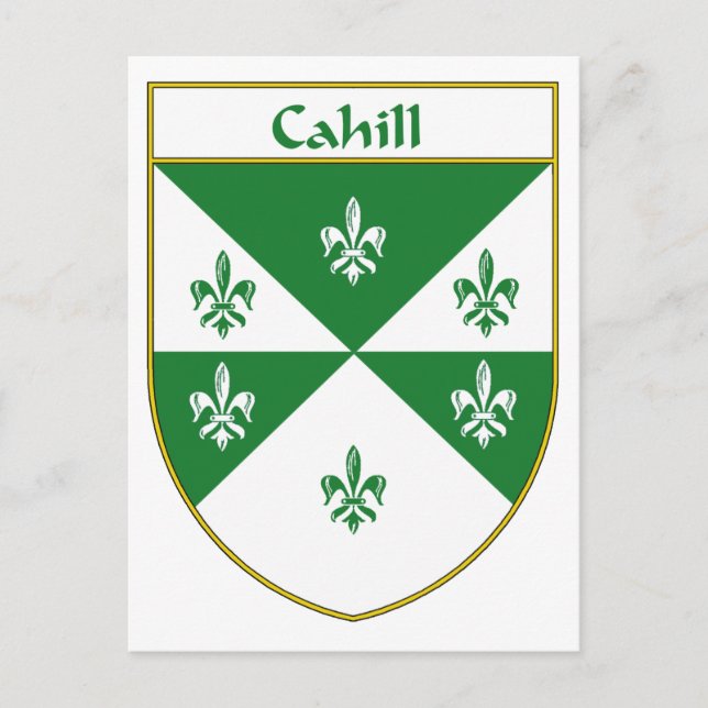 Cahill Coat of Arms/Family Crest Postcard (Front)