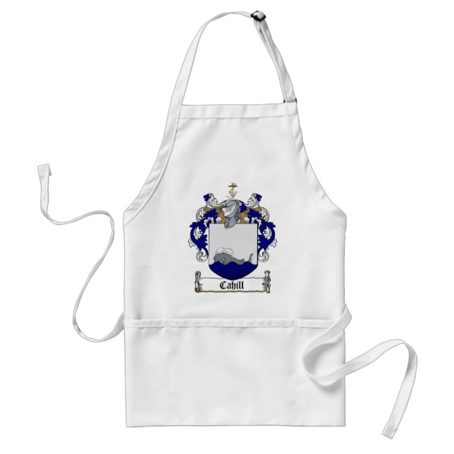 CAHILL FAMILY CREST -  CAHILL COAT OF ARMS STANDARD APRON (Front)