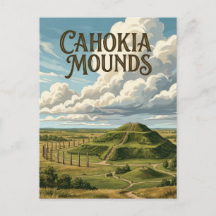 Cahokia Mounds Postcard