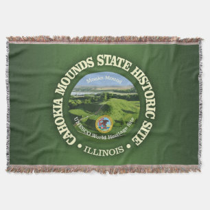 Cahokia Mounds SHS Throw Blanket