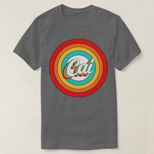 Cai Name Shirt Vintage Cai Circle (Design Front)