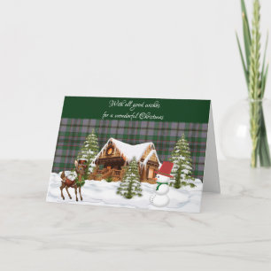 Caig Ancient Scottish Tartan Christmas Holiday Card