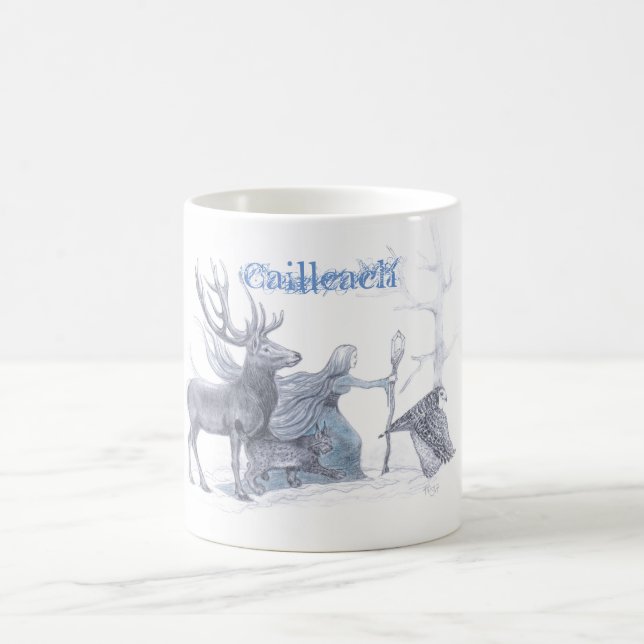 Cailleach, Scottish Goddess of Winter Magic Mug (Center)