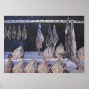 Caillebotte - Display Of Chickens And Game Birds Poster