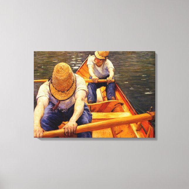 Caillebotte - Oarsmen Canvas Print (Front)