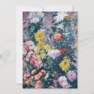 Caillebotte - White and Yellow Chrysanthemums Thank You Card