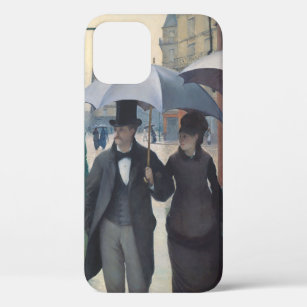 Caillebotte's Rue de Paris, temps de pluie iPhone 12 Case